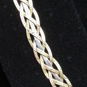 Milor tri-colored Sterling Silver Braid Bracelet